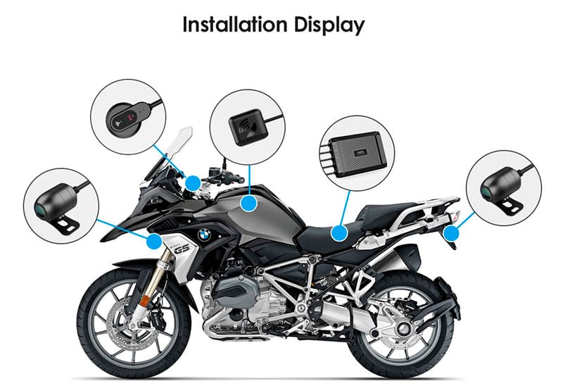 Пример установки видеорегистратора MT1 на мотоцикл